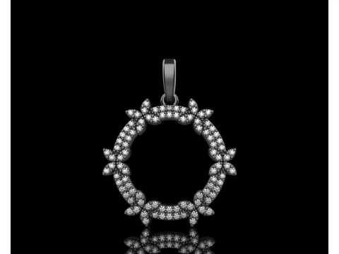 Round pendant model 806 3D Print Model