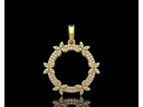 Round pendant model 806 3D Print Model