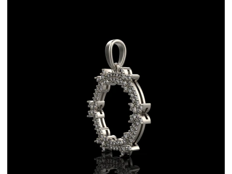 Round pendant model 806 3D Print Model