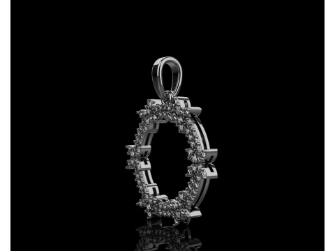Round pendant model 806 3D Print Model