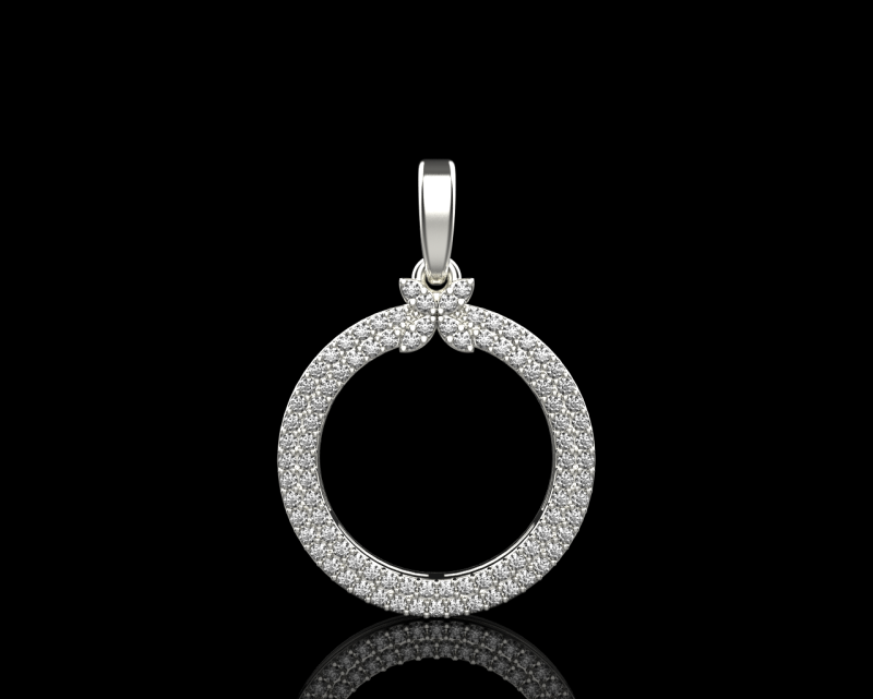 Round pendant model 805 3D Print Model .c4d .max .obj .3ds .fbx .stl .blend 