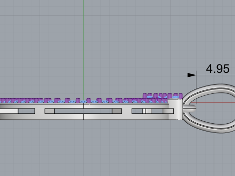Round pendant model 805 3D Print Model
