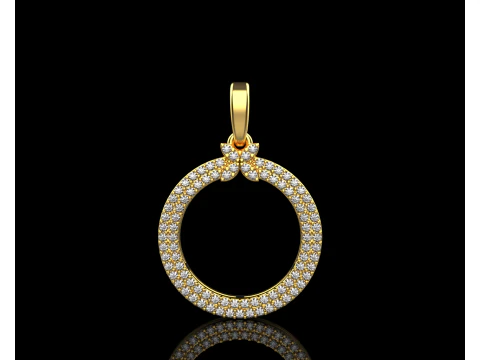 Round pendant model 805 3D Print Model