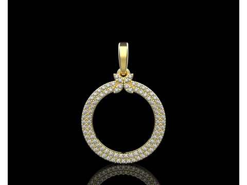 Round pendant model 805 3D Print Model