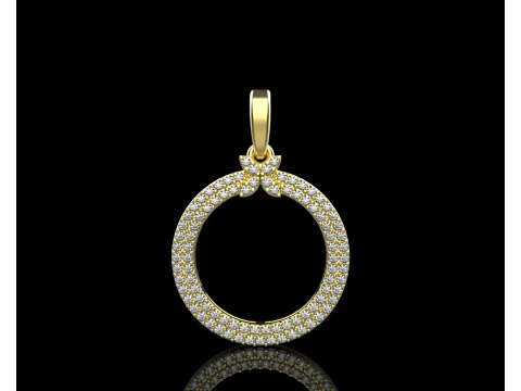 Round pendant model 805 3D Print Model