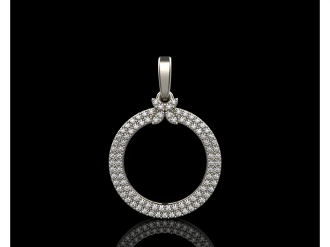 Round pendant model 805 3D Print Model