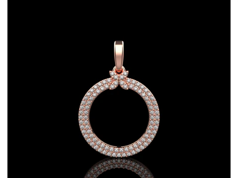 Round pendant model 805 3D Print Model
