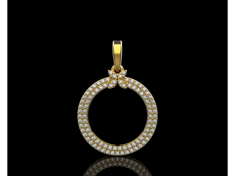 Round pendant model 805 3D Print Model