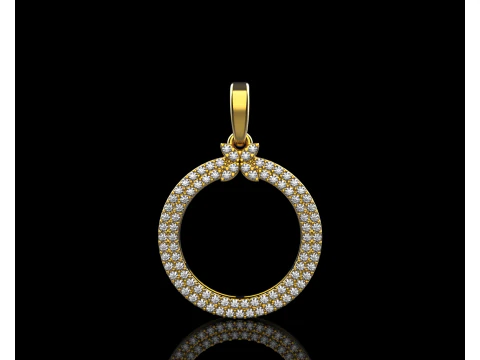 Round pendant model 805 3D Print Model