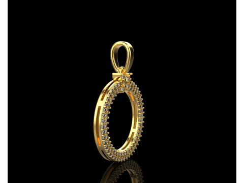 Round pendant model 805 3D Print Model