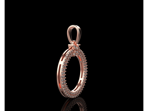 Round pendant model 805 3D Print Model