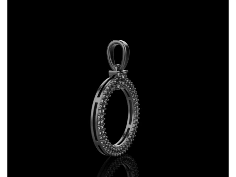 Round pendant model 805 3D Print Model