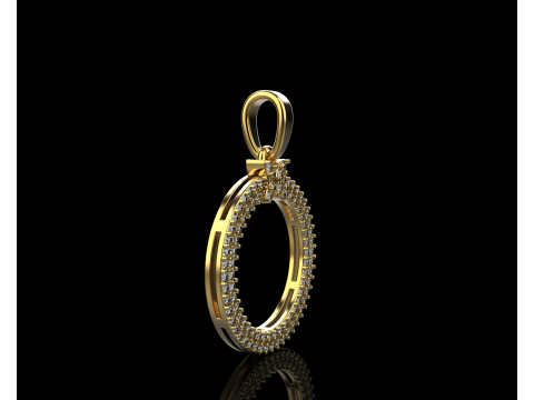Round pendant model 805 3D Print Model