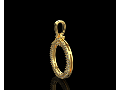 Round pendant model 805 3D Print Model