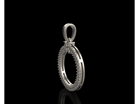 Round pendant model 805 3D Print Model
