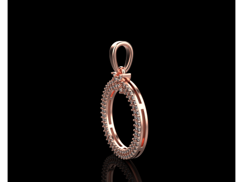 Round pendant model 805 3D Print Model