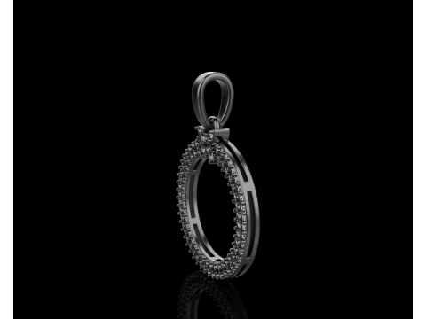 Round pendant model 805 3D Print Model