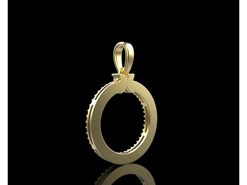 Round pendant model 805 3D Print Model