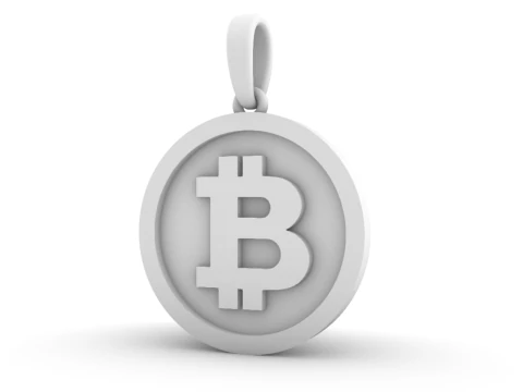 Bitcoin pendant model 804 3D Print Model