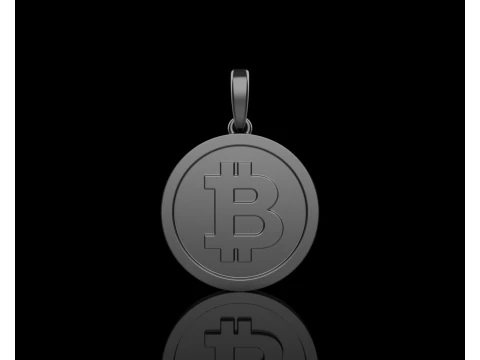 Bitcoin pendant model 804 3D Print Model