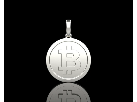 Bitcoin pendant model 804 3D Print Model
