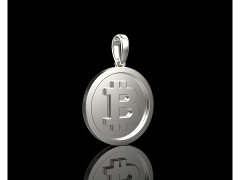 Bitcoin pendant model 804 3D Print Model