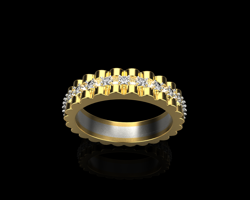 Wedding ring model 803 3D Print Model .c4d .max .obj .3ds .fbx .stl .blend