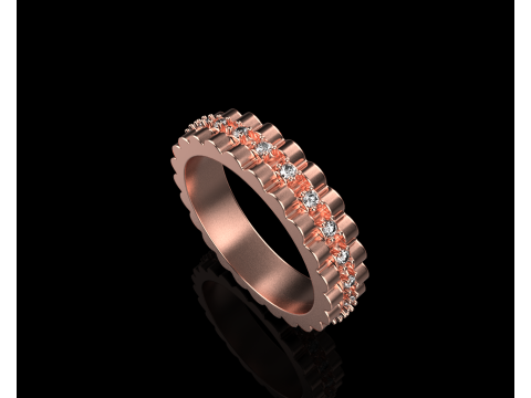 Wedding ring model 803 3D Print Model