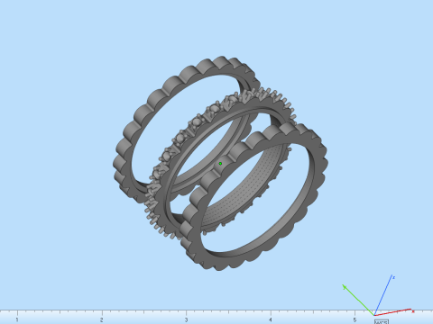 Wedding ring model 803 3D Print Model