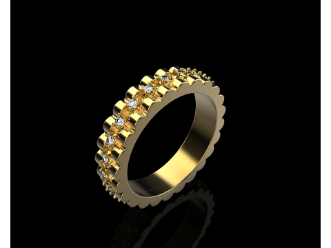 Wedding ring model 803 3D Print Model