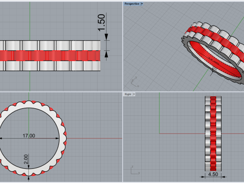 Ringmodell 802 3D Druckmodell