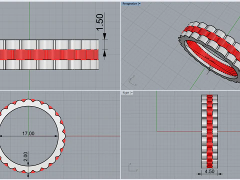 Ring model 802 3D Print Model