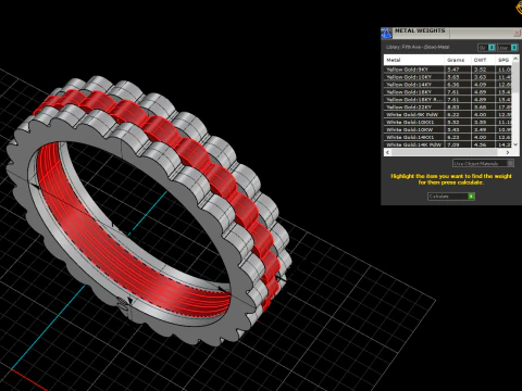 Ring model 802 3D Print Model