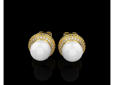 Perlenohrring Modell 800 3D Druckmodell