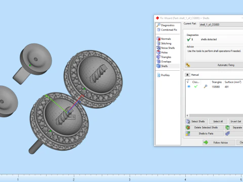 Pearl earring model 800 3D Print Model