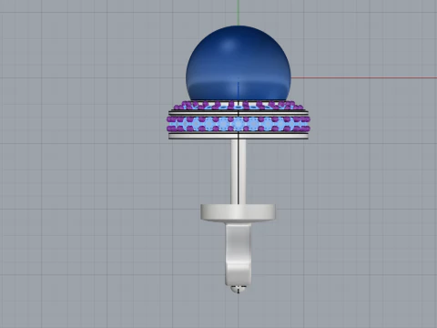 Pearl earring model 800 3D Print Model