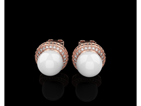 珍珠耳环型号800 3D 打印模型