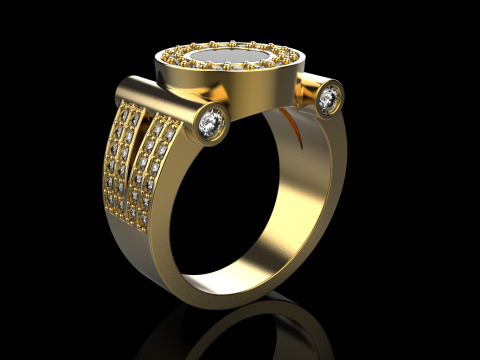 Siegelring Modell 799 3D Druckmodell