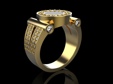 Signet ring model 799 3D Print Model