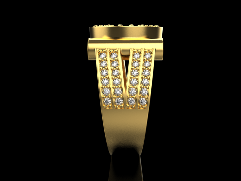 Signet ring model 799 3D Print Model