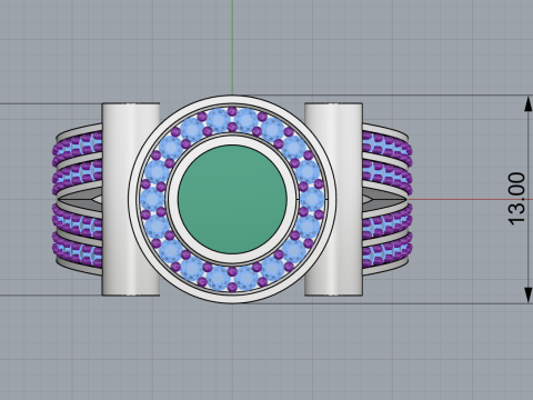 Signet ring model 799 3D Print Model