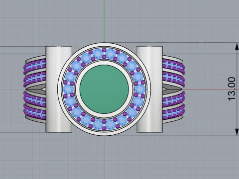 Signet ring model 799 3D Print Model