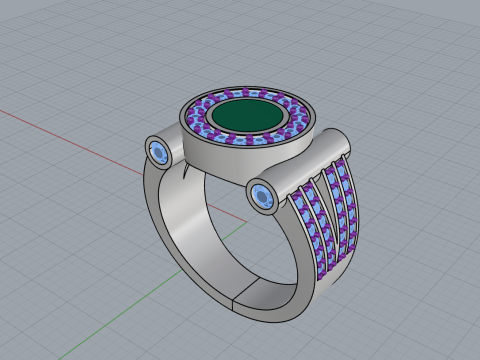 Signet ring model 799 3D Print Model