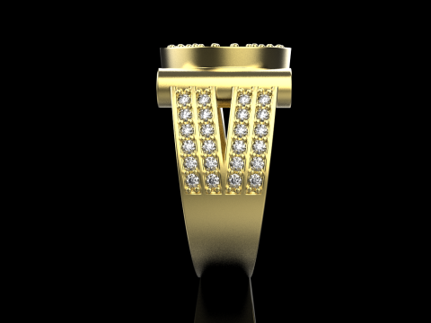 Signet ring model 799 3D Print Model