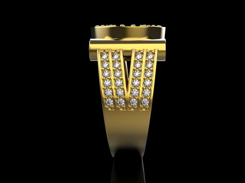 Signet ring model 799 3D Print Model