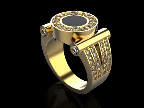 Signet ring model 799 3D Print Model