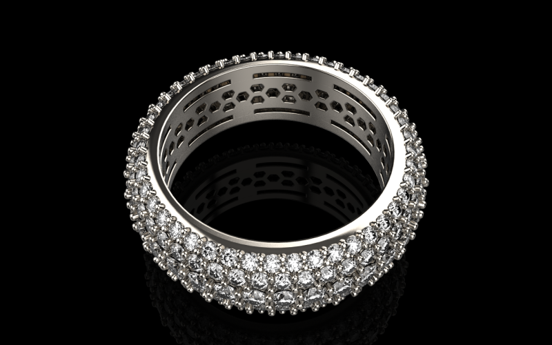 Weddingring model 798 3D Print Model .c4d .max .obj .3ds .fbx .stl .blend