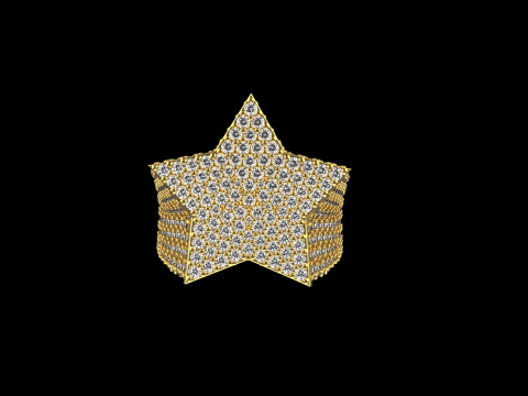 Stern-Siegelring Modell 797 3D Druckmodell