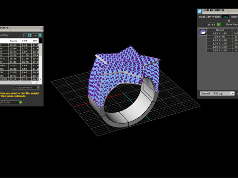 Stern-Siegelring Modell 797 3D Druckmodell