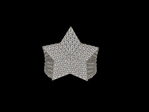 Star signet ring model 797 3D Print Model